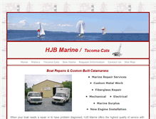 Tablet Screenshot of hjbmarine.com